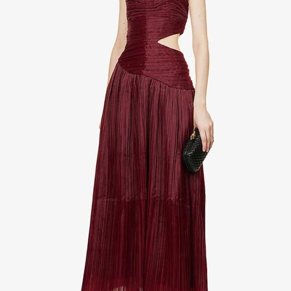 Aje Burgundy Maxi Dress - Picture 3 of 4
